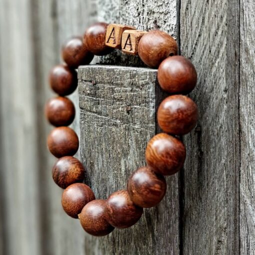 Bracelet on the wooden wall