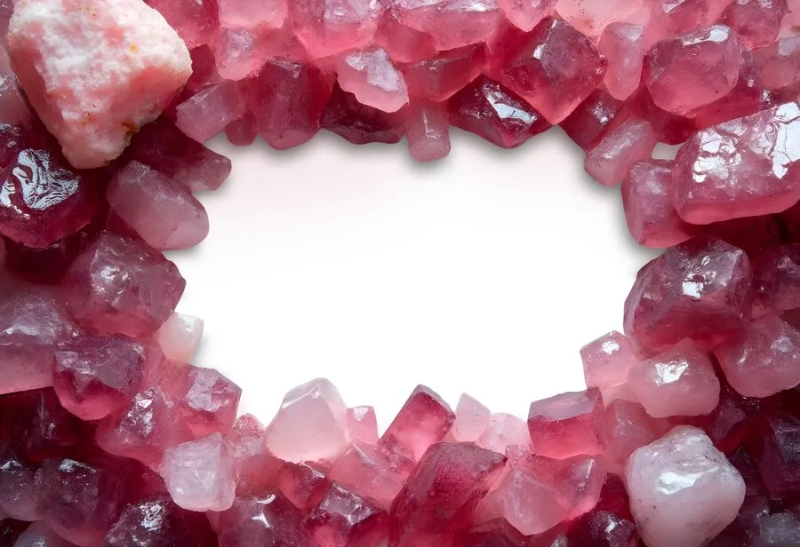 red-stone-frame-isolated